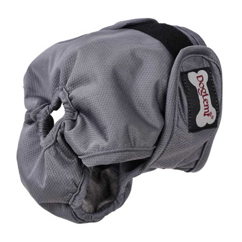 Female Sanitary Dog Nappy Graphene Underpants Diaper Pants Dark Grey