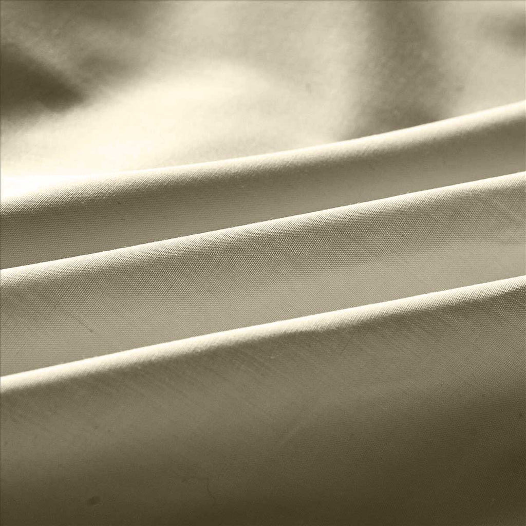 A Pair of 100% Cotton Plain Yellow Beige Pillowcases 48x73cm