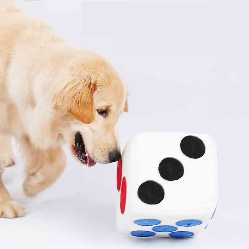 Pet Dog Snuffle Training Dice Toy Puzzle Treats Interactive Decompression Toy 20x20x20cm