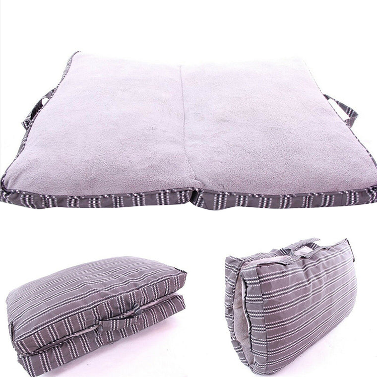 Folded Dog Bed 100x80cm Camping & Travelling Soft Warm Cozy Mat