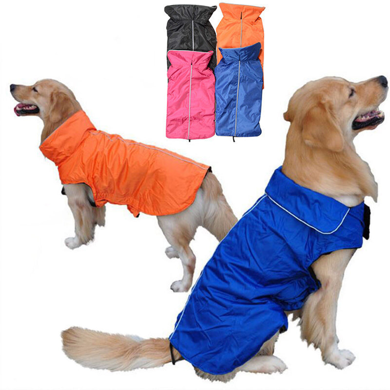 Waterproof Dog Vest Coat Jacket Raincoat ReflectiveFleece Dog clothes XS-3XL