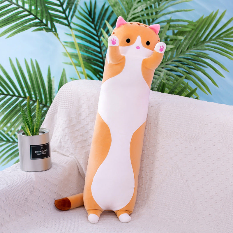 Super Cute Soft Cat Long Shape Plush Toy Pillow Cushion 90cm 110cm 130cm