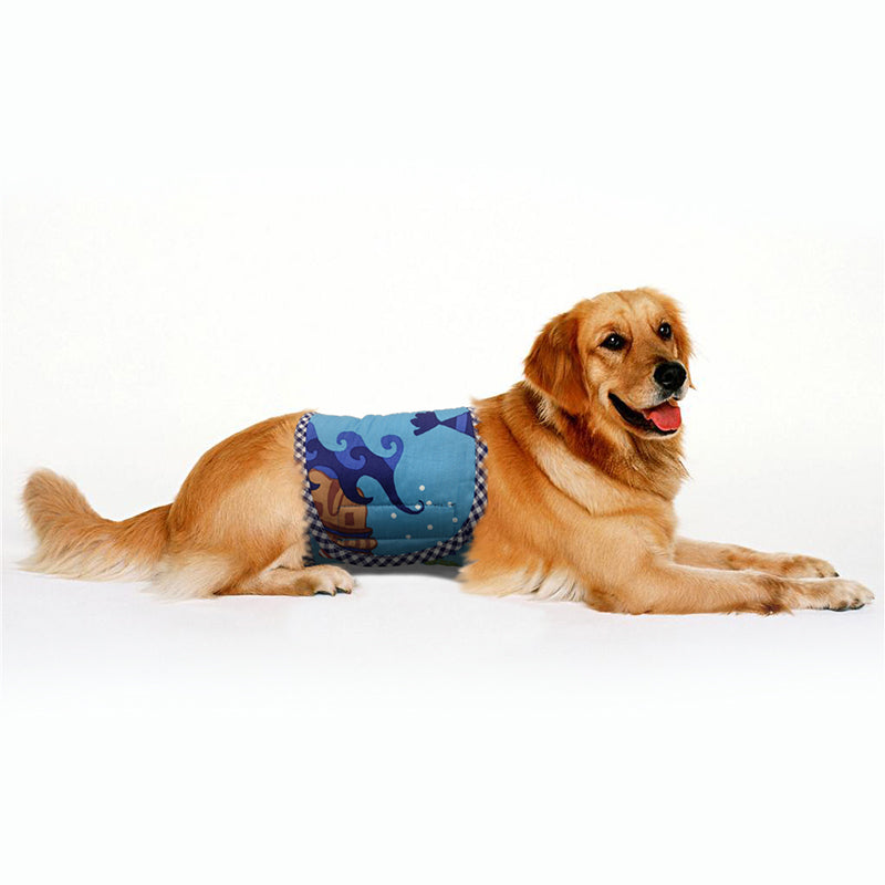 Male Dog Comfortable 100% Waffle Cotton sanitary undie underpants diaper nappy