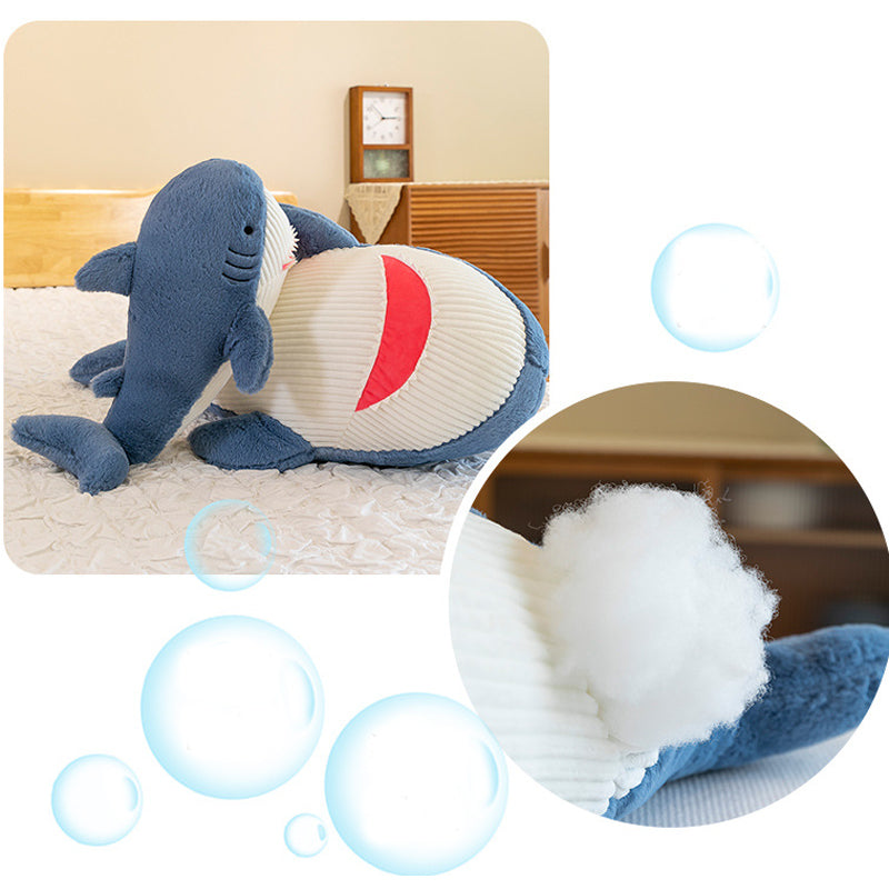 Super Soft Cute Blue Shark Plush Toy Large sizes 90cm 120cm 150cm Long