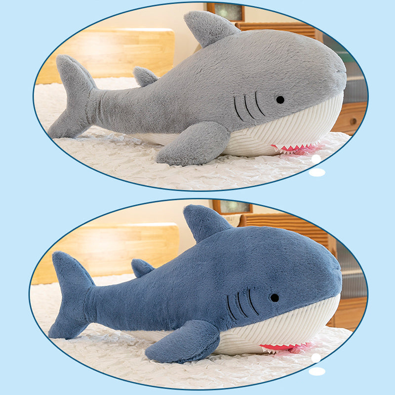 Super Soft Cute Grey Shark Plush Toy Large sizes 90cm 120cm 150cm