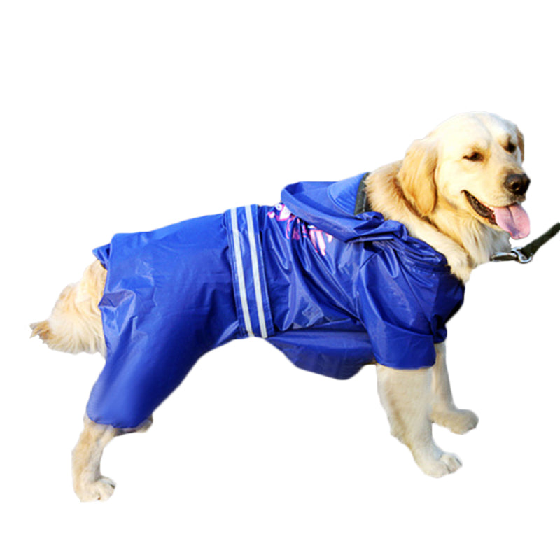 Large Breed Dog Raincoat Hoodie Poncho Jumper Vest Pet clothes