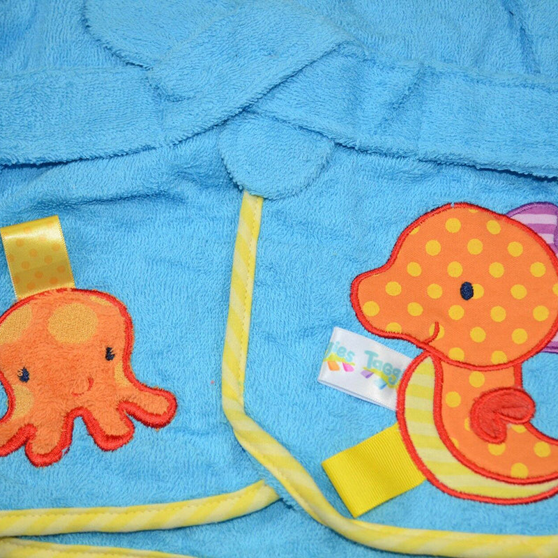 Baby Boy Hooded Terry Towel Dinosaur Baby Bath Robe 0-9 month
