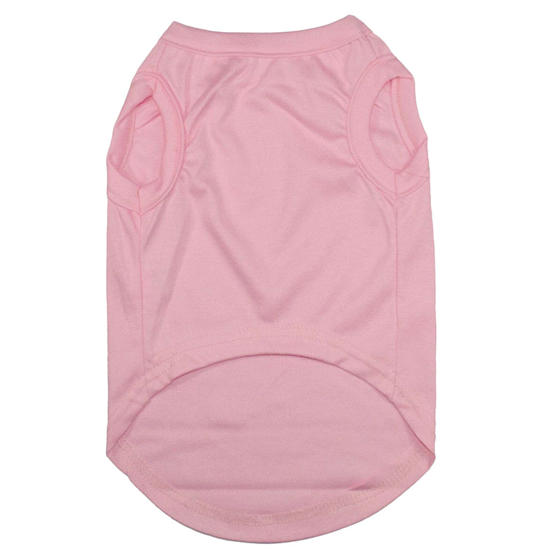 Premium Cotton Dog T-shirt singlet vest Security Print Pink M L XL