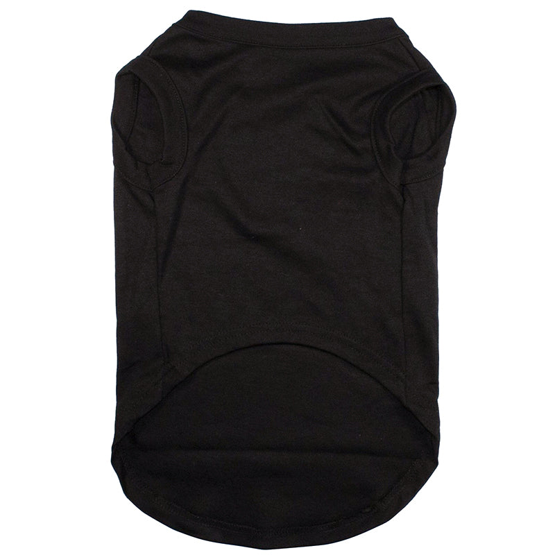 Premium Quality Cotton Dog T-shirt singlet vest Tuxedo Pattern Print Black