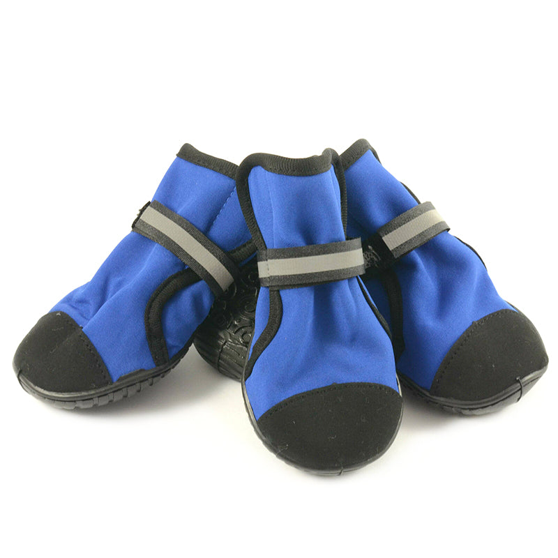 Pet Dog WaterProof Rain Shoes Boots Socks Non-slip Rubber Shoes Blue M – 2XL