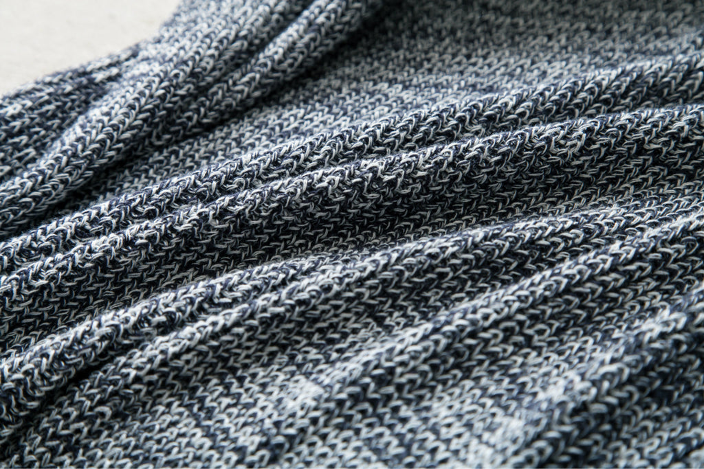 Knitted Cotton Blanket 180x200cm Soft Blanket Home Decor Sofa Bed Throw Rug Dark Grey