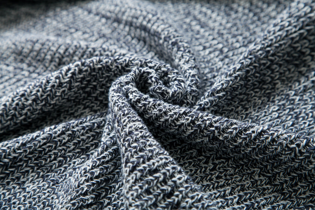 Knitted Cotton Blanket 180x200cm Soft Blanket Home Decor Sofa Bed Throw Rug Dark Grey