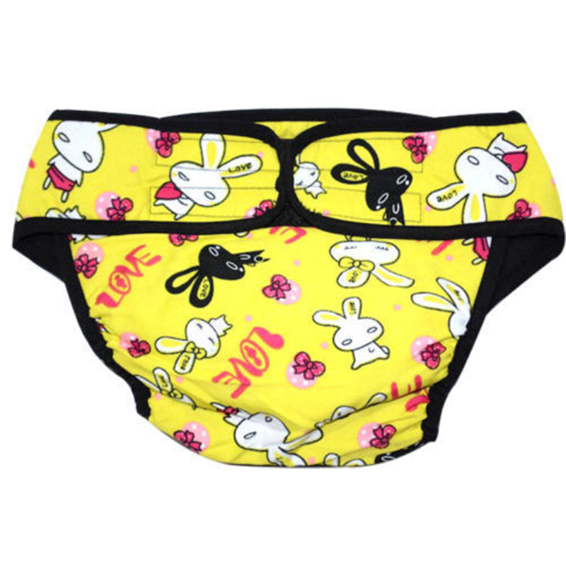 2 x Large Dog Undie Underpants Diapers Pants Yellow Colour - S M L XL 2XL
