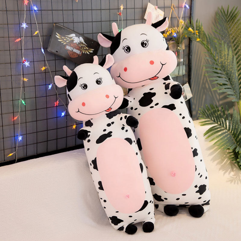 Super Soft Cute Coral fleece Cow Plush Toy Three Sizes 100cm 120cm 150cm