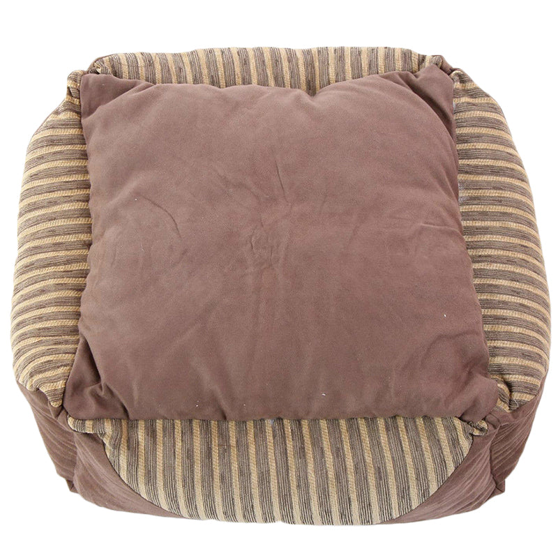 Dog Bed Super Soft Warm Cozy Cushioned Plush Doeskin Dog Bed Brown