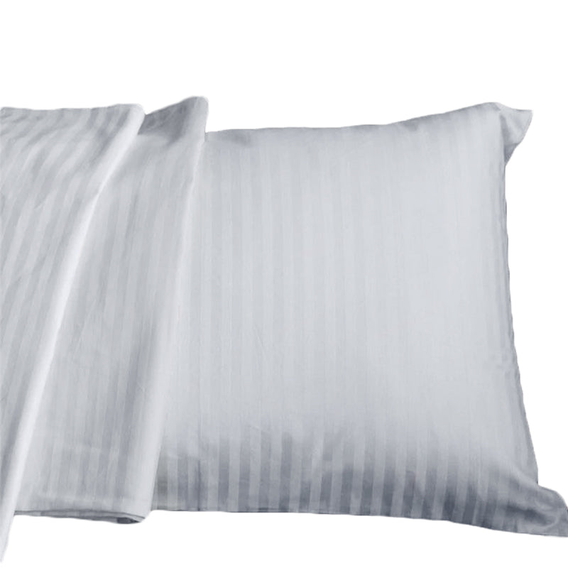 10pcs 500tc Hotel Quality Sateen Striped White Pillow slips pillowcases