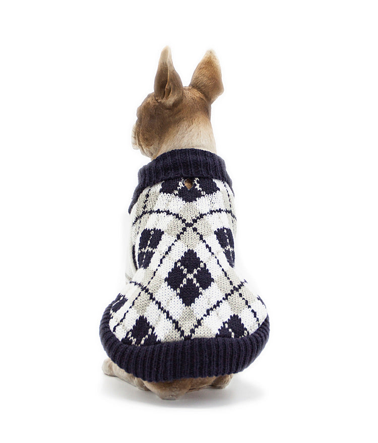 New Dog Puppy Pet Cat Winter Knitted Sweater Coat Vest Warm Outfit S M L XL A