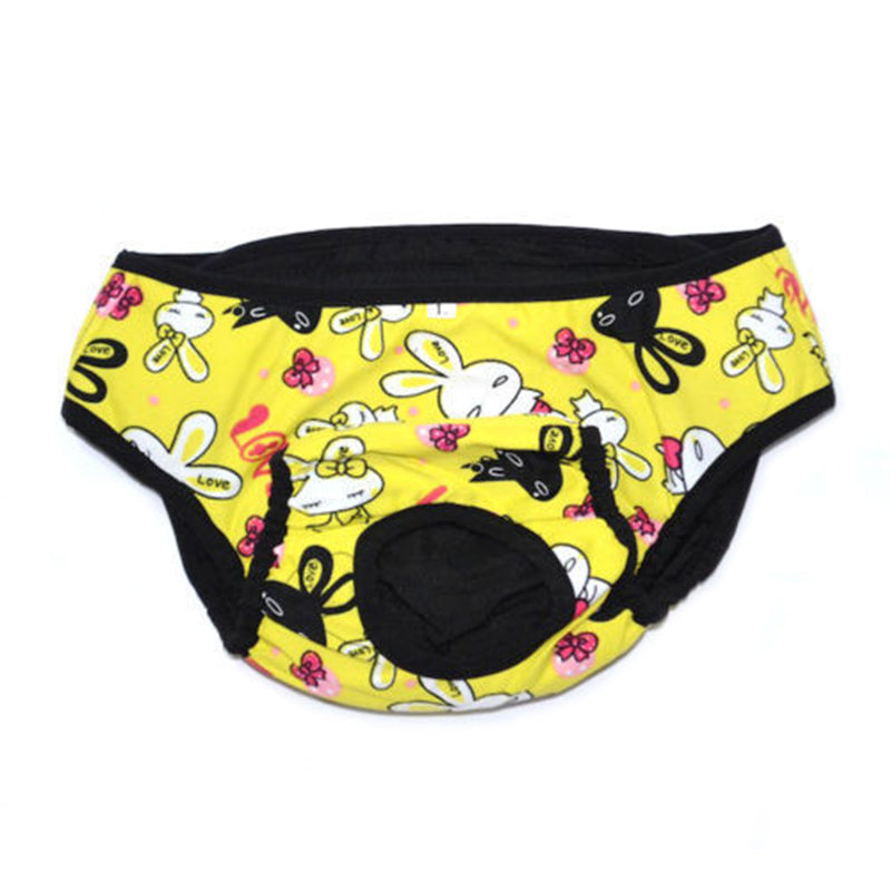2 x Large Dog Undie Underpants Diapers Pants Yellow Colour - S M L XL 2XL