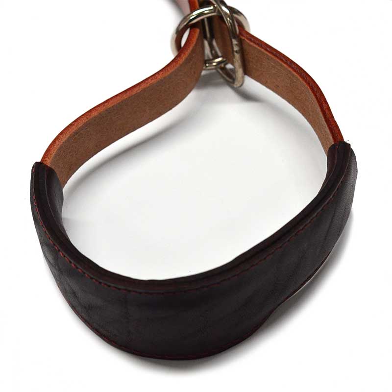  Top Quality Real Leather Adjustable Dog Collar & Leash set Brown