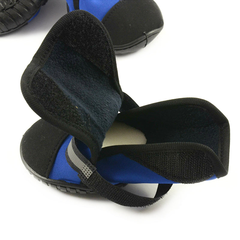 Pet Dog WaterProof Rain Shoes Boots Socks Non-slip Rubber Shoes Blue M – 2XL