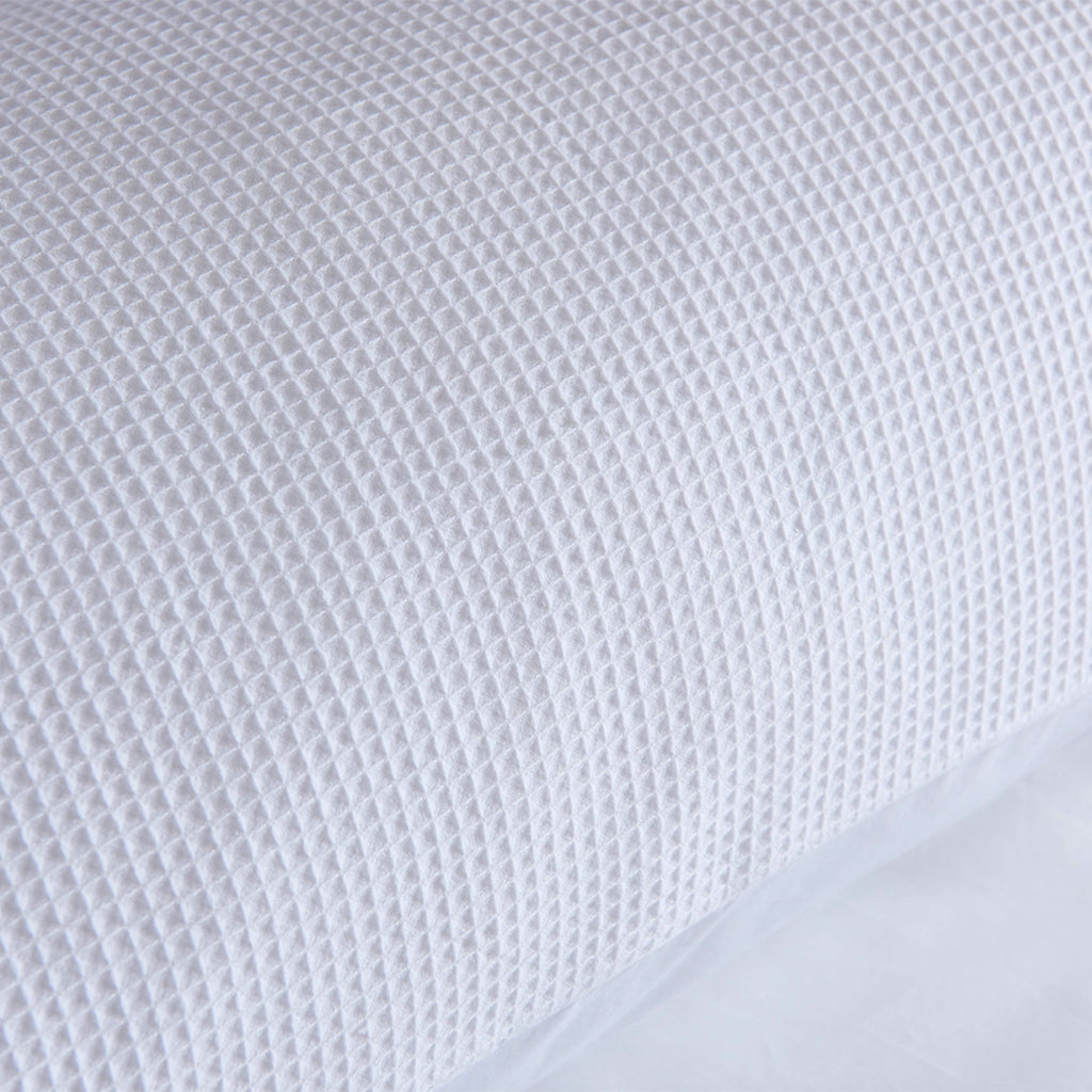 100% Premium Cotton Waffle White Body Pillow slip pillowcase Cover 48x150cm