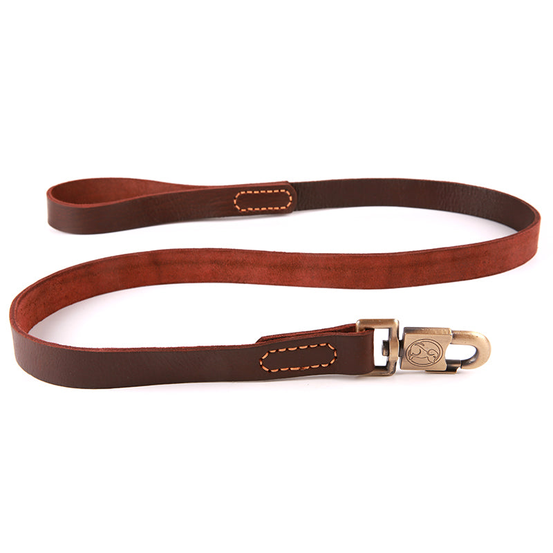 Top Quality Handmade Genuine Leather Dog Leash Lead 130cm x 2.5cm