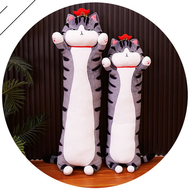 Super Soft Cute Coral fleece Cat Plush Toy Sofa Pillow 115cm 135cm