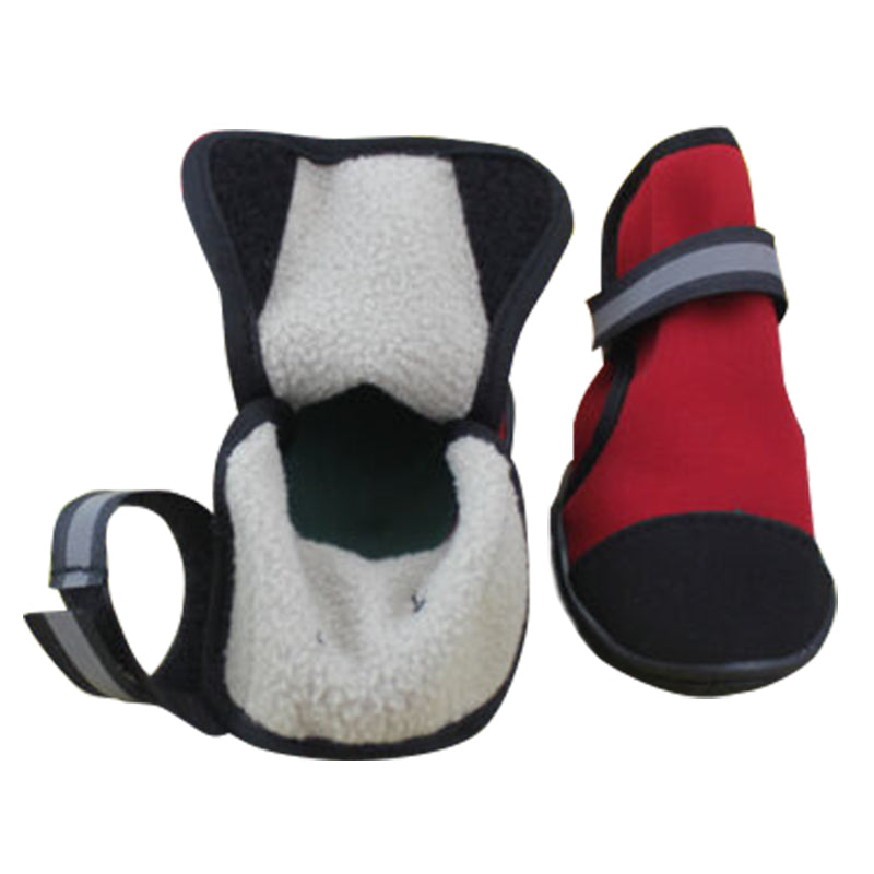 Pet Dog WaterProof Rain Shoes Boots Socks Non-slip Rubber Shoes Red M - 2XL