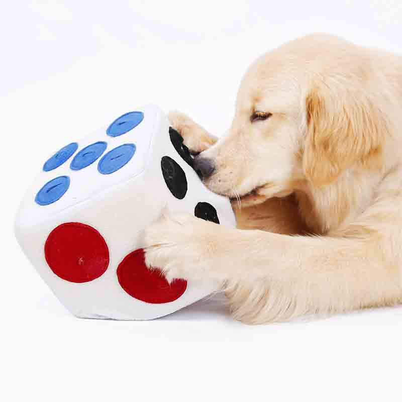 Pet Dog Snuffle Training Dice Toy Puzzle Treats Interactive Decompression Toy 20x20x20cm