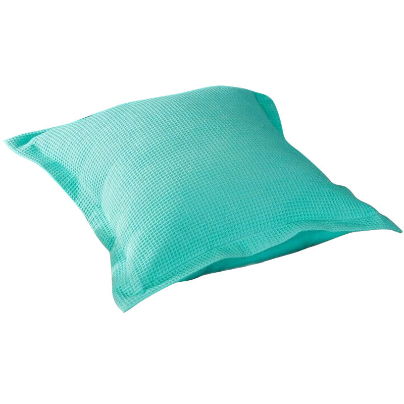 A pair of 100% cotton Luxury Waffle European Pillow case Cushion cover Aqua