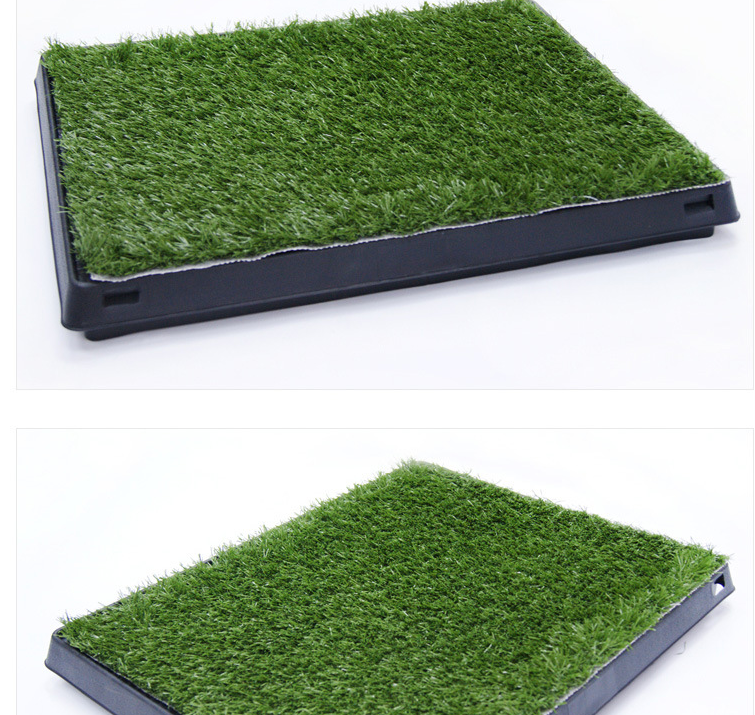 Large Portable Dog Pet Training Potty Patch Grass Toilet Loo Tray 76x51cm