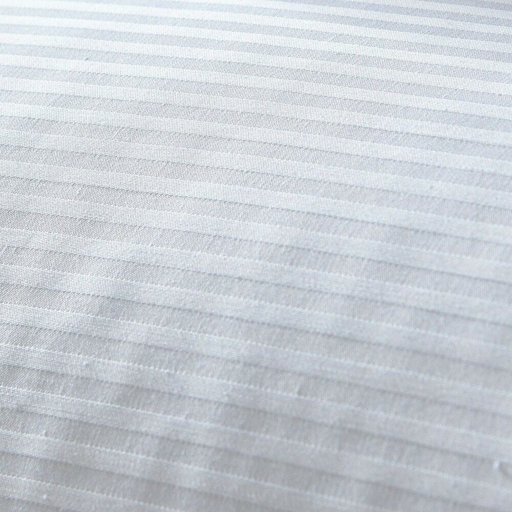 10pcs 500tc Hotel Quality Sateen Striped White Pillow slips pillowcases