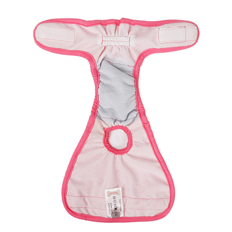 New Female Sanitary Dog Nappy Underpants Diaper Pants Pink M L XL