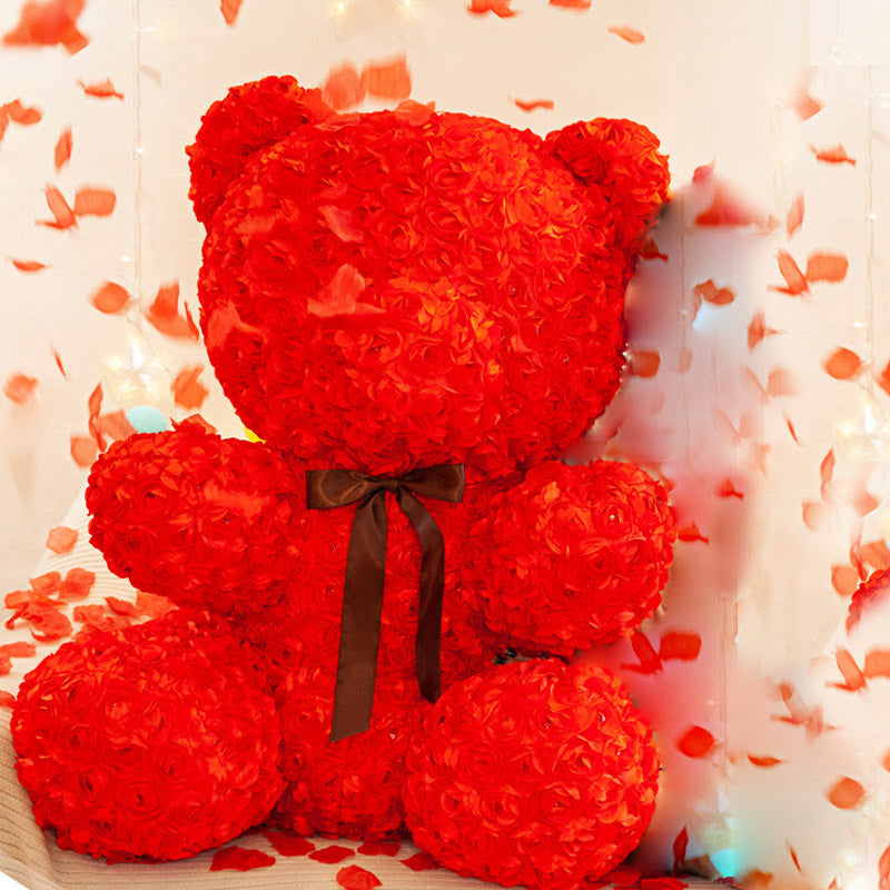 Giant Wedding Valentine's day Red Rose Bear Large Plush Toy 80cm