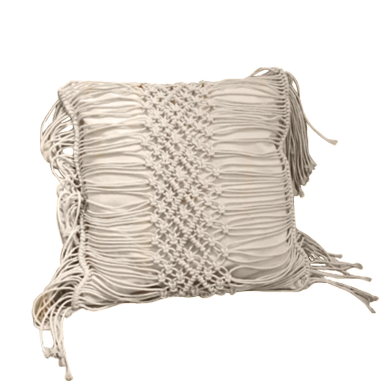 Premium Quality Hand Made Cushion Cover Chenille Tassel Style 45x45cm
