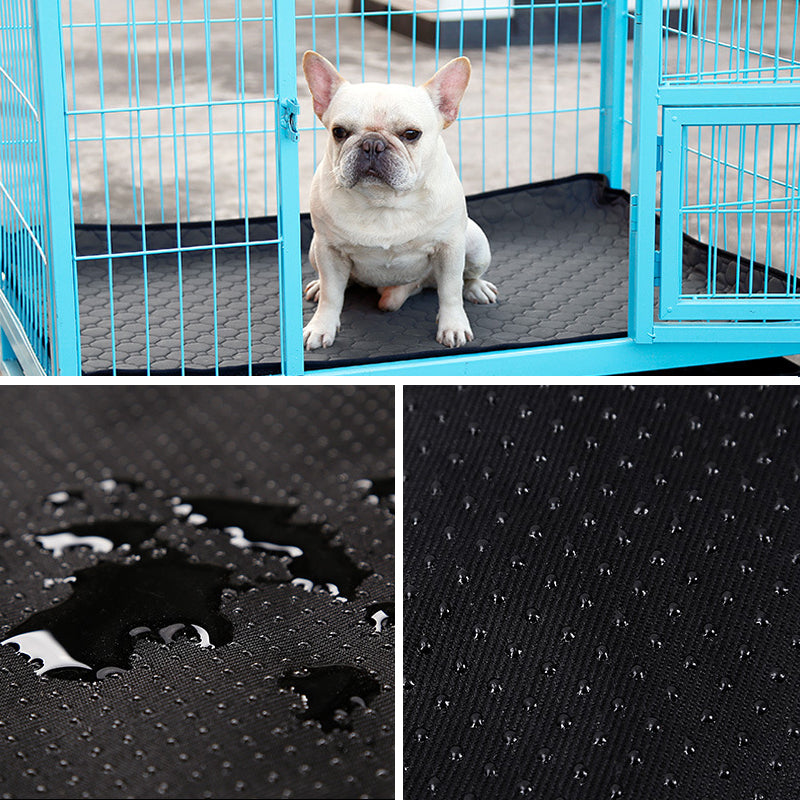 Washable Dog Pee Training Pad Multiple Use Mat Breathable Waterproof 100x67cm Black