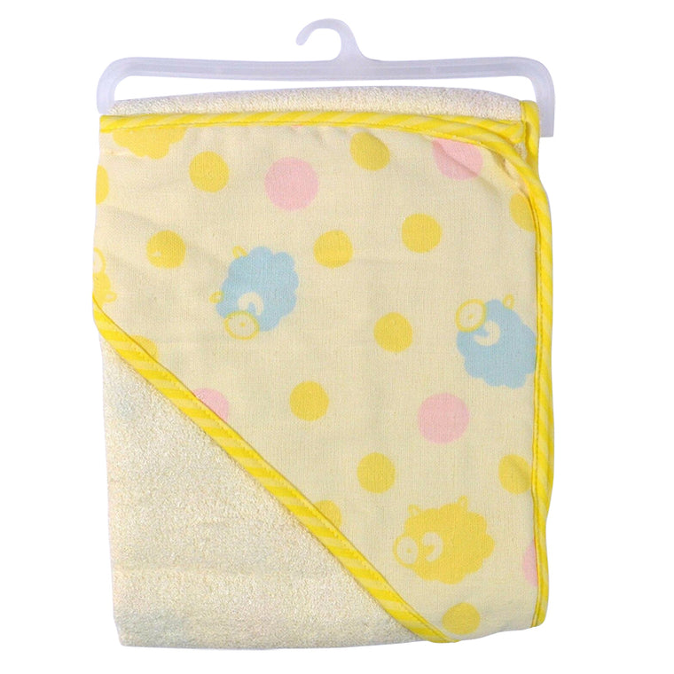 Soft Bamboo Cotton 310gsm Baby Hooded Towel Swaddle Blanket Wrap 80x80cm