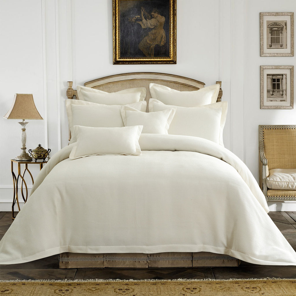 Premium Cotton Cream Waffle Quilt Cover Set