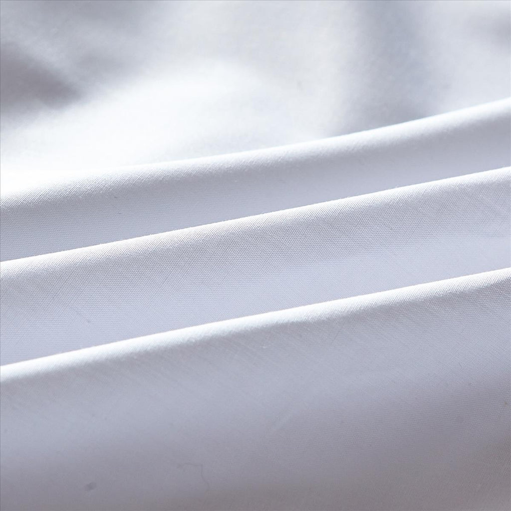New 350TC Plain White Cotton Quilt Cover Set