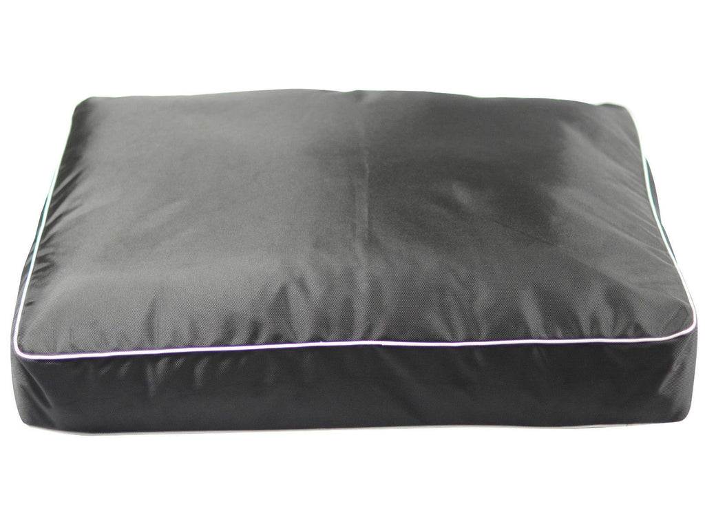Dog Bed 80x60x10cm Scratch Resistant Waterproof Soft cushioned Plush Canvas Dog Floor Mat Black