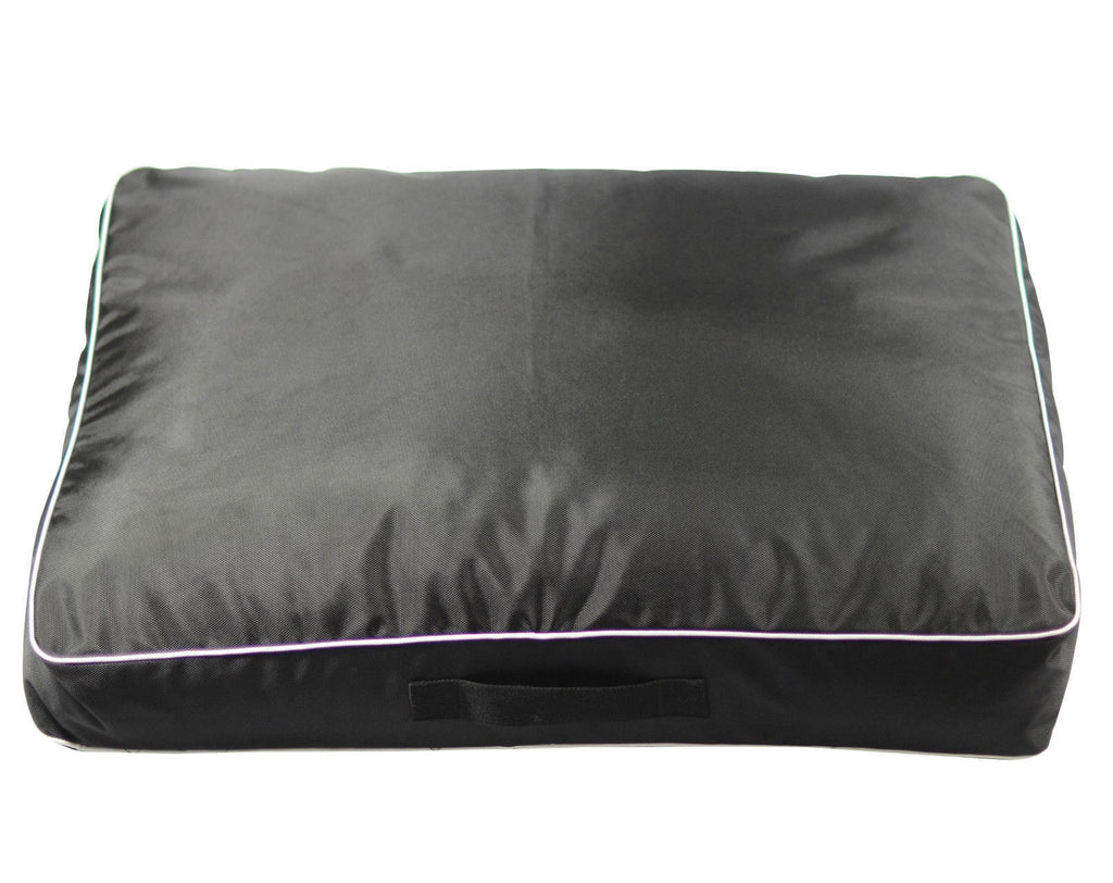 Dog Bed 60x40x10cm Scratch Resistant Waterproof Soft cushioned Plush Canvas Dog Floor Mat Black