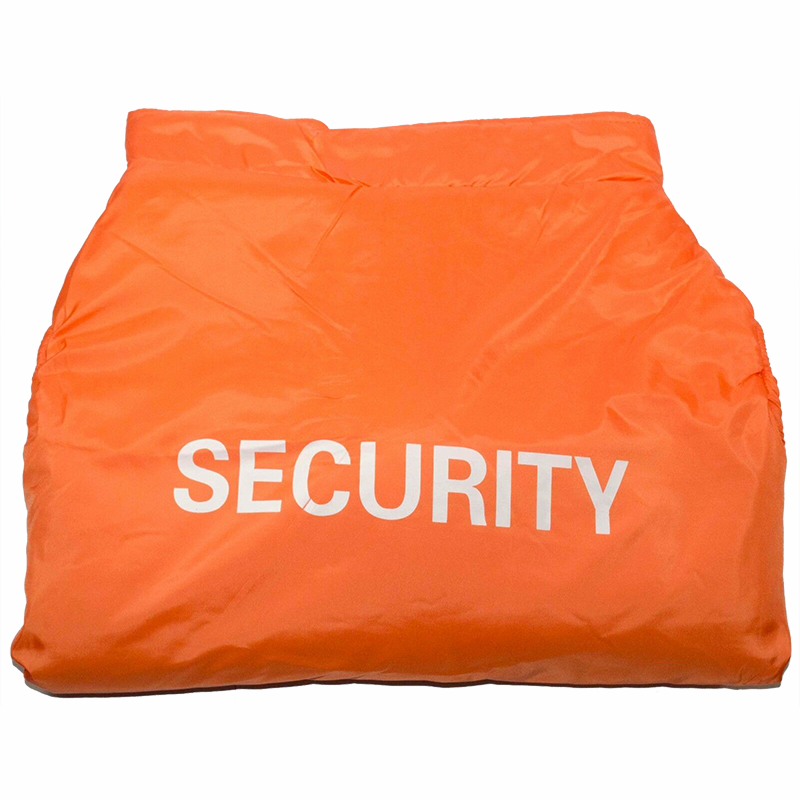 Large Breed Dog Winter Vest Coat Jacket Security Print Orange