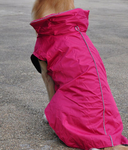 Waterproof Dog Vest Coat Jacket Raincoat ReflectiveFleece Dog clothes XS-3XL